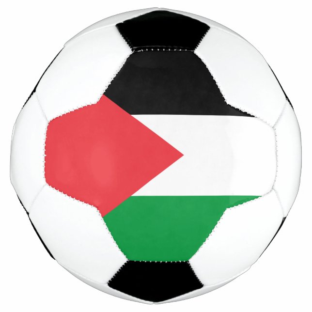 Patriotic Soccer Ball with Palestine Flag (Front)