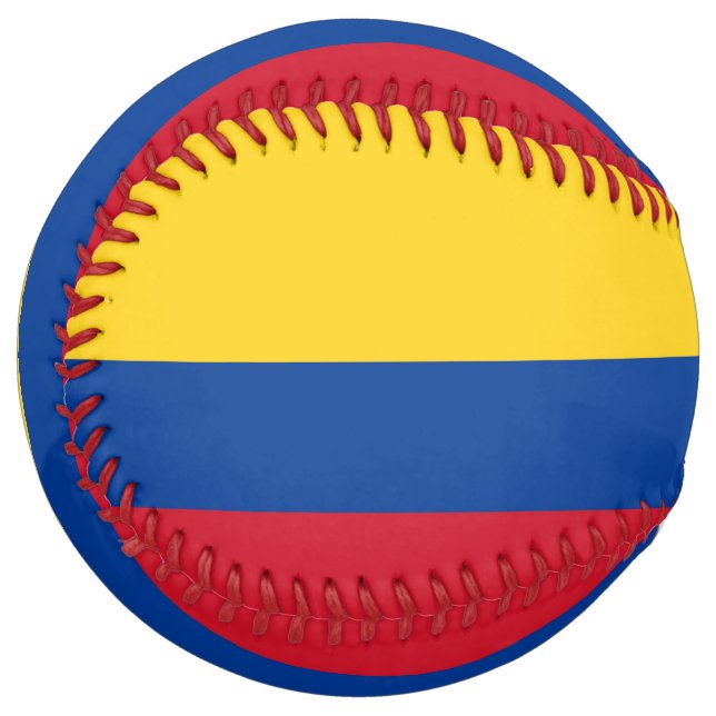 Patriotic Softball with flag of Colombia (Front Left)