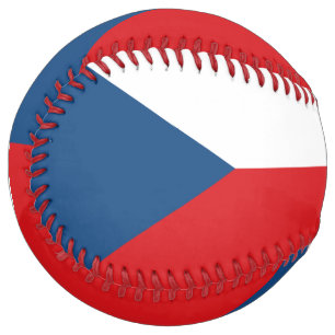 Patriotic Softball with flag of Czechia