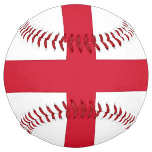 Patriotic Softball with flag of England