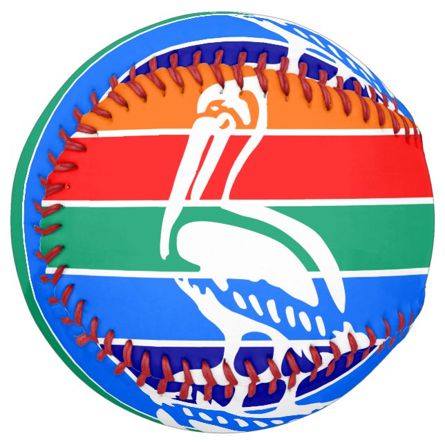 Patriotic Softball with flag of St. Petersburg (Front Left)