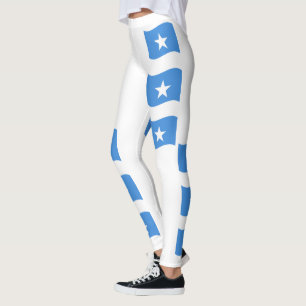 Patriotic Somalia Coastal Summer Flag Leggings