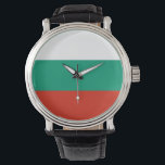 Patriotic, special watch with Flag of Bulgaria<br><div class="desc">Add a touch of Bulgarian pride to your accessories collection with our exclusive hand watch featuring the flag of Bulgaria! Crafted with meticulous attention to detail, this hand watch is more than just a functional item; it’s a celebration of Bulgaria’s heritage and cultural pride. The elegant design prominently displays the...</div>