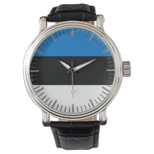 Patriotic, special watch with Flag of Estonia