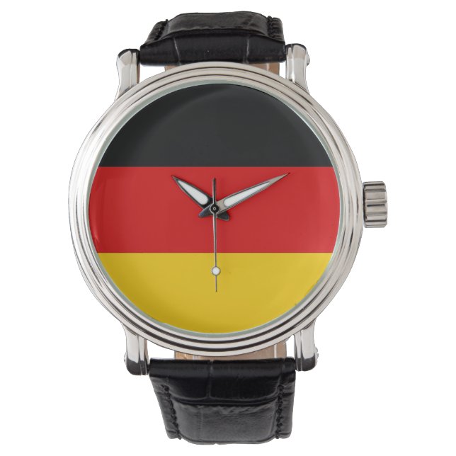 Patriotic, special watch with Flag of Germany (Front)