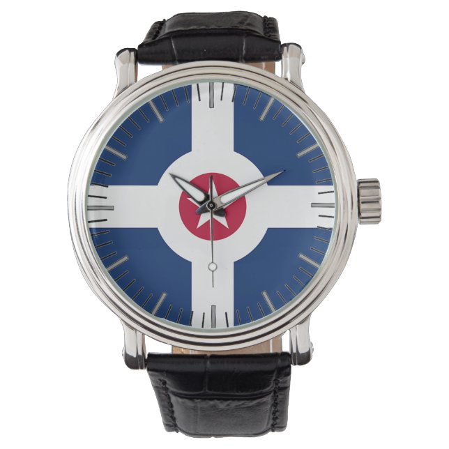 Patriotic, special watch with Flag of Indianapolis (Front)