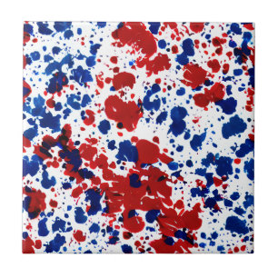 Patriotic Splatter Tile