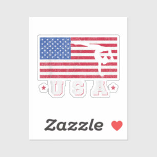 Patriotic Sports Gift American USA Flag Girls Gymn