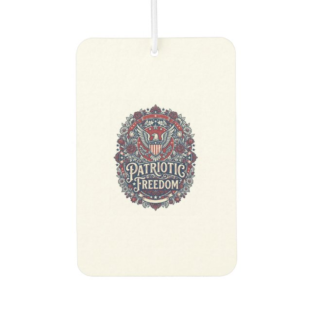Patriotic Spring Garden Vector Graphic Tee Air Freshener (Front)