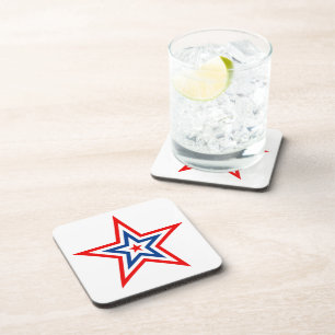 Patriotic Star Drink Coaster