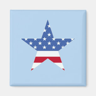 Patriotic Star Magnet