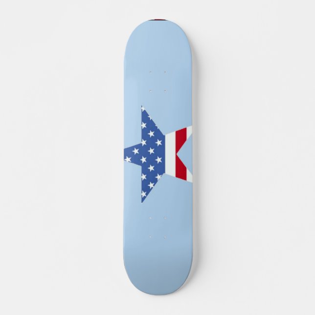 Patriotic Star Skateboard (Front)