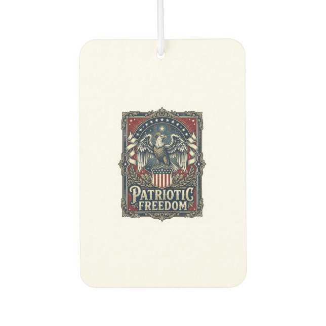 Patriotic Stargazer Vector Graphic Tee Air Freshener (Front)