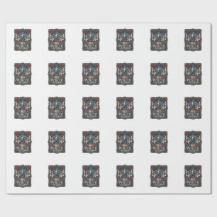 Patriotic Stargazer Vector Graphic Tee Wrapping Paper