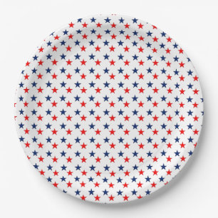 Patriotic Stars 4th of July Paper Plates ☆★☆★☆