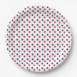 Patriotic Stars 4th of July Paper Plates ☆★☆★☆