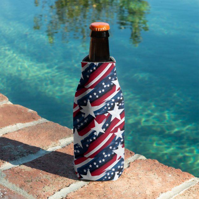 Patriotic Stars Bottle Cooler (In Situ Pool)