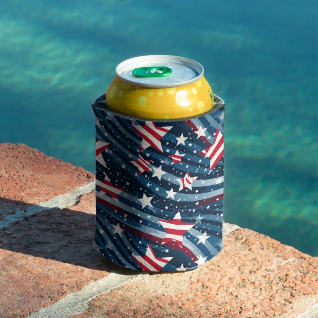 Patriotic Stars Can Cooler (In Situ Pool)