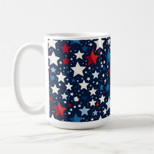 Patriotic Stars Coffee Mug