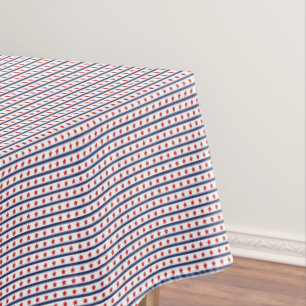 Patriotic Stars Cotton Tablecloth