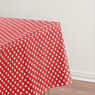Patriotic Stars Cotton Tablecloth
