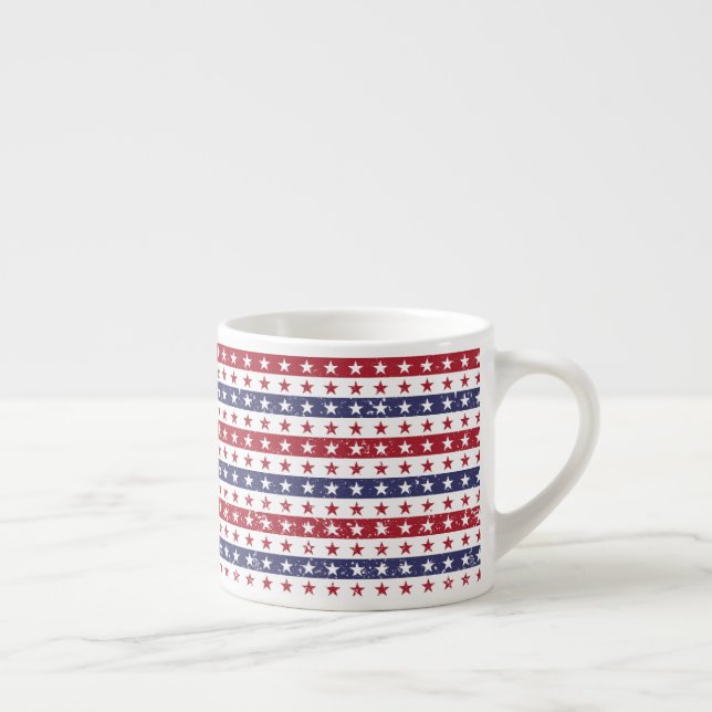 Patriotic Stars Espresso Mug (Right)
