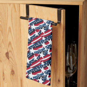 Patriotic Stars Kitchen Towel
