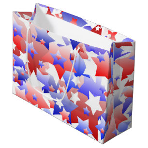 Patriotic Stars Large Gift Bag