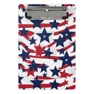 Patriotic Stars Mini Clipboard