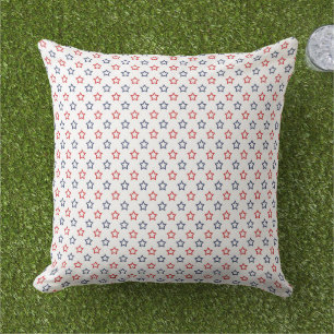 Patriotic Stars Outdoor Pillow