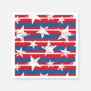 Patriotic Stars Paper Napkins