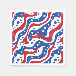 Patriotic Stars Paper Napkins