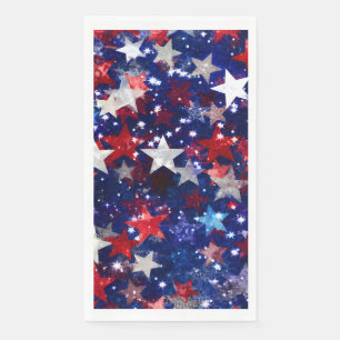 Patriotic Stars Paper Napkins