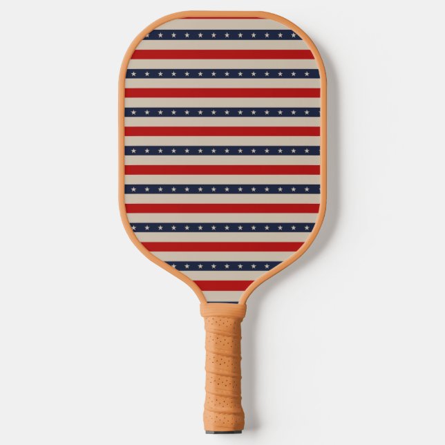 Patriotic Stars Pickleball Paddle (Front)