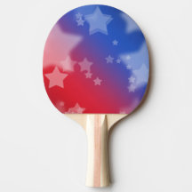 Patriotic Stars Ping Pong Paddle