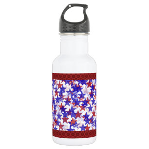 Patriotic Stars Recycled Aluminum 532 Ml Water Bottle