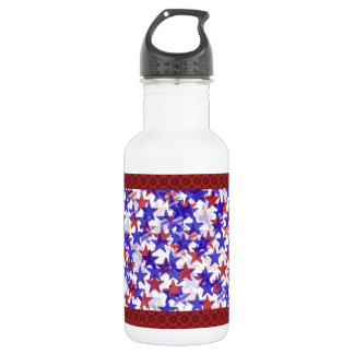 Patriotic Stars Recycled Aluminum 532 Ml Water Bottle