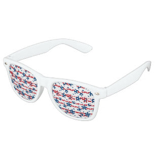 Patriotic Stars Retro Party Shades