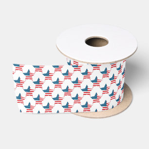 Patriotic Stars Satin Ribbon