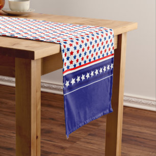 Patriotic Stars Short Table Runner