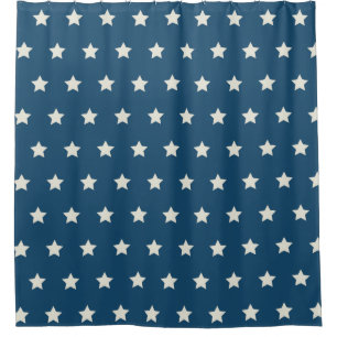 Patriotic Stars Shower Curtain