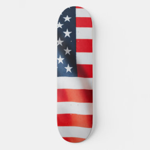 Patriotic Stars & Stripes Skateboard - USA