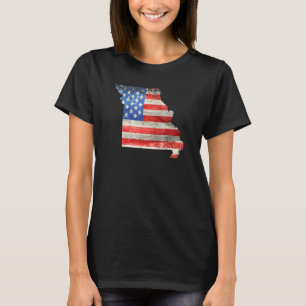 Patriotic State of Missouri USA Flag for Men Women T-Shirt