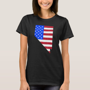 Patriotic State of Nevada USA Flag for Men Women A T-Shirt