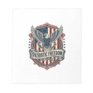 Patriotic State Pride Series Vector Graphic Tee (2 Notepad