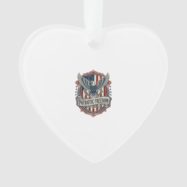 Patriotic State Pride Series Vector Graphic Tee (2 Ornament (Front)