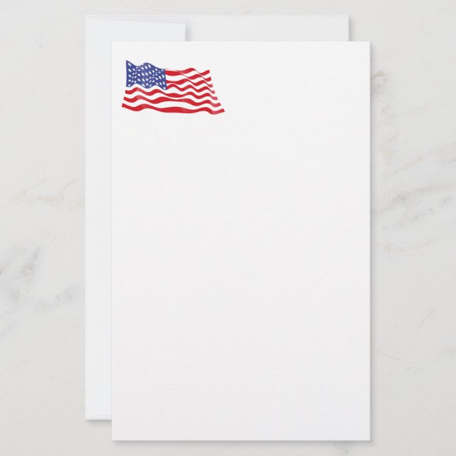 Patriotic Stationery Paper (Front)