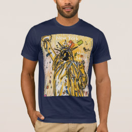 Patriotic Statue of liberty illustration July 4th T-Shirt