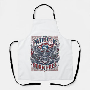 Patriotic Steel Road Guardian Biker Road Freedom P Apron