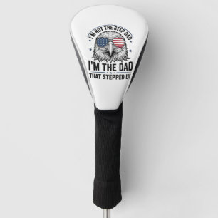 Patriotic Step Dad Eagle Vintage Shirt Design_1 Golf Head Cover